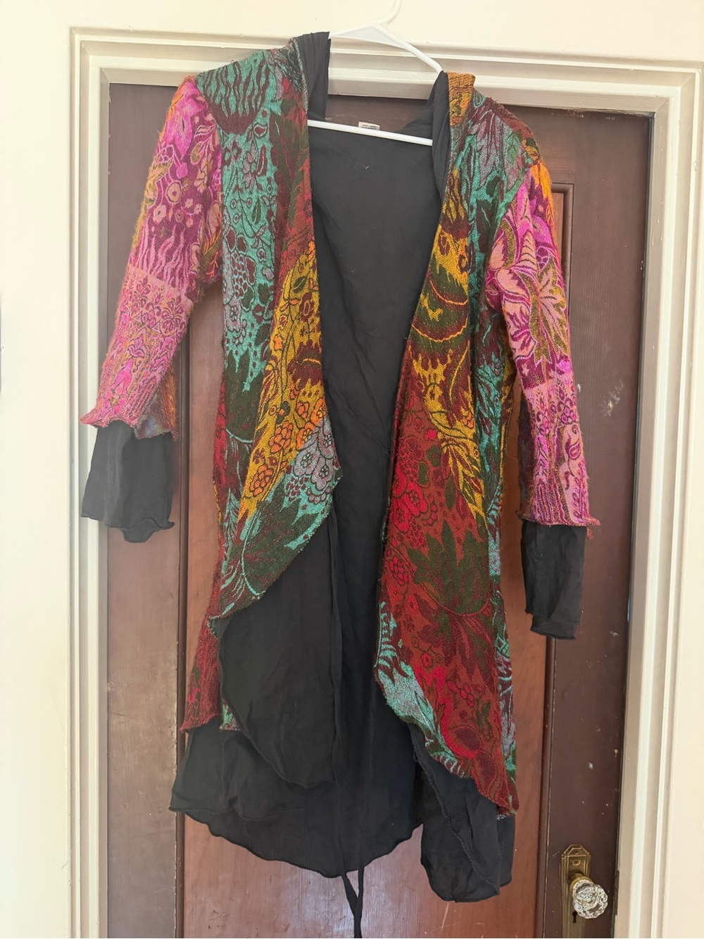 Tribal festival jacket sweater hooded S/M
